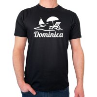 Herren T-Shirt Dominica Inselmotiv Karibik