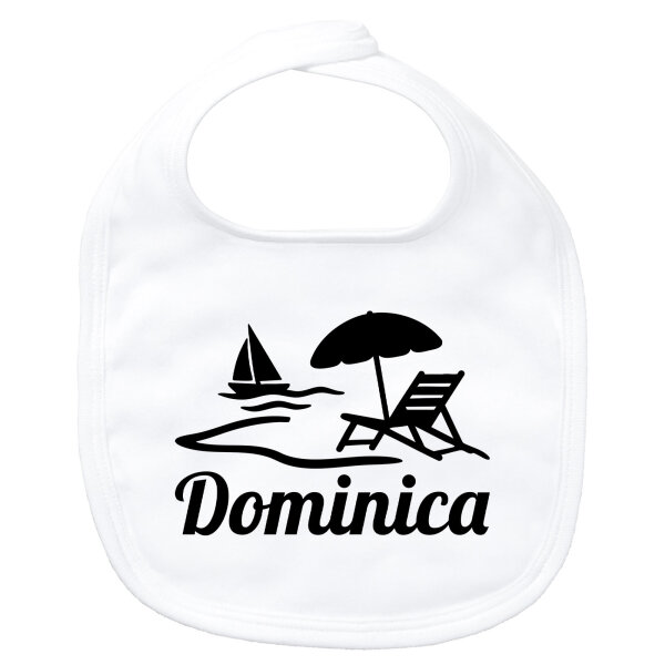 Baby Lätzchen Dominica Inselmotiv Karibik