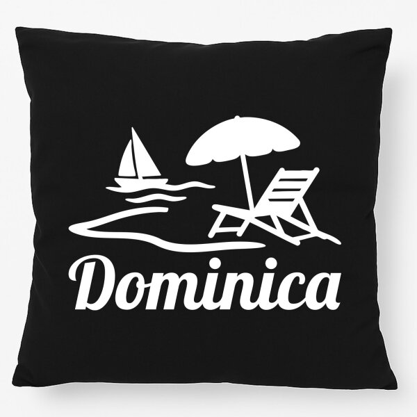 Kissen Dominica Inselmotiv Karibik 40x40cm