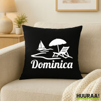 Kissen Dominica Inselmotiv Karibik 40x40cm