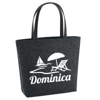 Filzshopper Dominica Inselmotiv Karibik 22 Liter