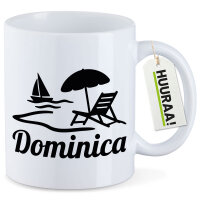 Kaffeetasse Dominica Inselmotiv Karibik 330ml