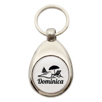 Schlüsselanhänger Dominica Inselmotiv Karibik