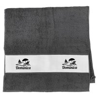 Handtuch Dominica Inselmotiv Karibik 50x100cm