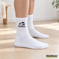 Unisex Socken Dominica Inselmotiv Karibik Baumwolle