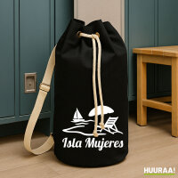 Seesack Isla Mujeres Inselmotiv Mexiko 20 Liter Black