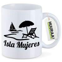 Kaffeetasse Isla Mujeres Inselmotiv Mexiko 330ml