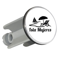 Waschbeckenstöpsel Isla Mujeres Inselmotiv Mexiko...
