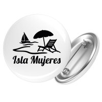 Button Isla Mujeres Inselmotiv Mexiko Anstecker