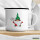 Emaille Tasse Wichtel Merry Christmas 300ml Vintage Emaille Becher