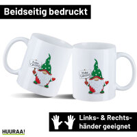 Kaffeetasse Wichtel Merry Christmas 330ml