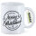 Kaffeetasse Merry Christmas Schriftzug 330ml