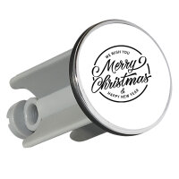 Waschbeckenstöpsel Merry Christmas Schriftzug 4cm...