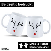 Kaffeetasse Rentier Rudolph 330ml