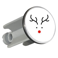 Waschbeckenstöpsel Rentier Rudolph 4cm Abflussstopfen