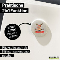 Magnet Cooles Rentier Rudolph 59mm Kühlschrankmagnet