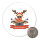 Magnet Cooles Rentier Rudolph 59mm Kühlschrankmagnet