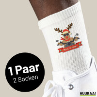 Socken Cooles Rentier Rudolph Größe 37/46...