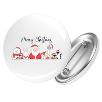 Button Merry Christmas Familie Weihnachtshelfer Anstecker