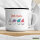 Emaille Tasse Hello Winter Wichtel Weihnachtself 300ml Vintage