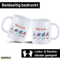 Kaffeetasse Hello Winter Wichtel Weihnachtself 330ml