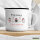 Emaille Tasse Meowy Christmas Katzen 300ml Vintage