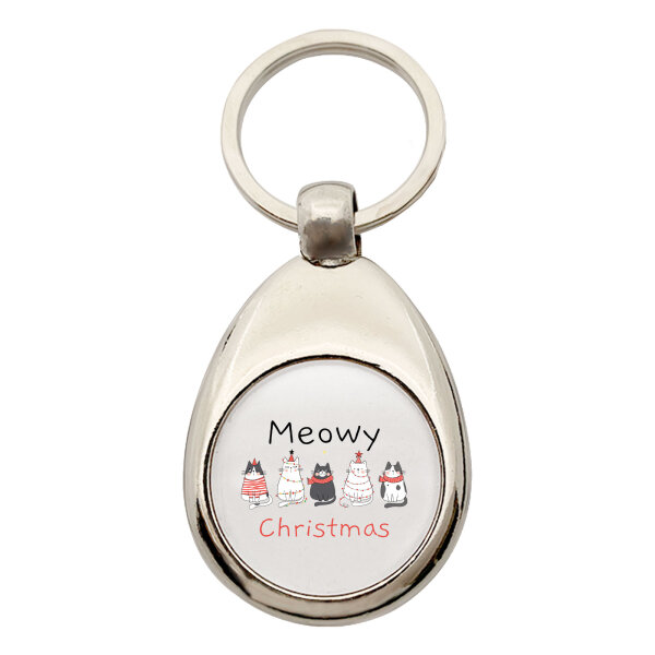 Schlüsselanhänger Meowy Christmas Katzen Schlüsselring
