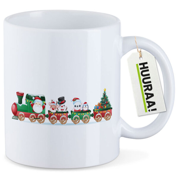 Kaffeetasse Weihnachtszug Weihnachten 330ml
