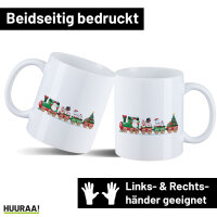 Kaffeetasse Weihnachtszug Weihnachten 330ml
