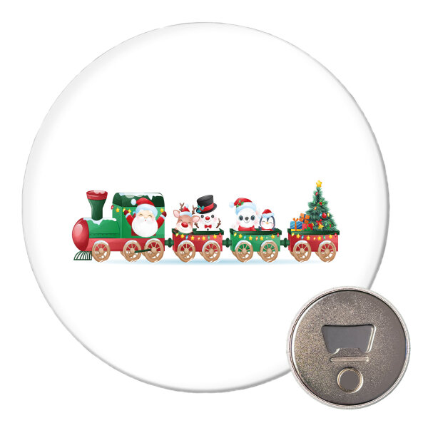 Magnet Weihnachtszug Weihnachten 59mm Kühlschrankmagnet Flaschenöffner