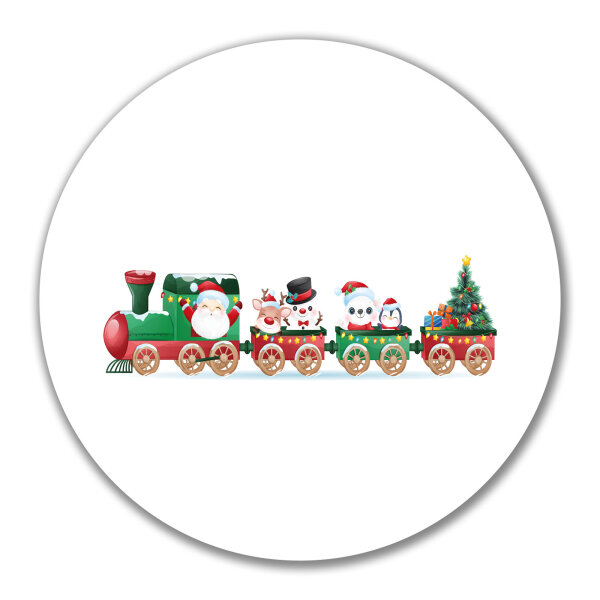 Aufkleber Weihnachtszug Weihnachten 10cm Sticker