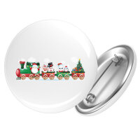 Button Weihnachtszug Weihnachten rund