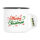 Emaille Tasse Merry Christmas Grün Rot 300ml Vintage Emaille Becher