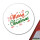 Aufkleber Merry Christmas Grün Rot 10cm Sticker