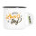 Emaille Tasse Love & Joy Schriftzug 300ml Vintage Emaille Becher