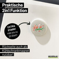 Magnet Let it Snow Schriftzug 59mm Kühlschrankmagnet