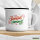 Emaille Tasse Santa is Coming Schriftzug 300ml Vintage