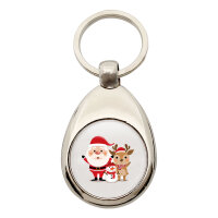 Schlüsselanhänger Weihnachtsmann Rudolph und...