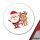 Aufkleber Weihnachtsmann Rudolph und Schneemann 10cm Sticker