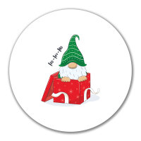 Aufkleber Ho Ho Ho Wichtel Weihnachtsgeschenk 10cm Sticker