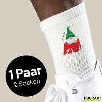 Unisex Socken Ho Ho Ho Wichtel Weihnachtsgeschenk Baumwolle