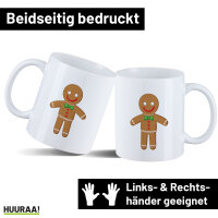 Kaffeetasse Lebkuchenmann Lebkuchenfigur 330ml