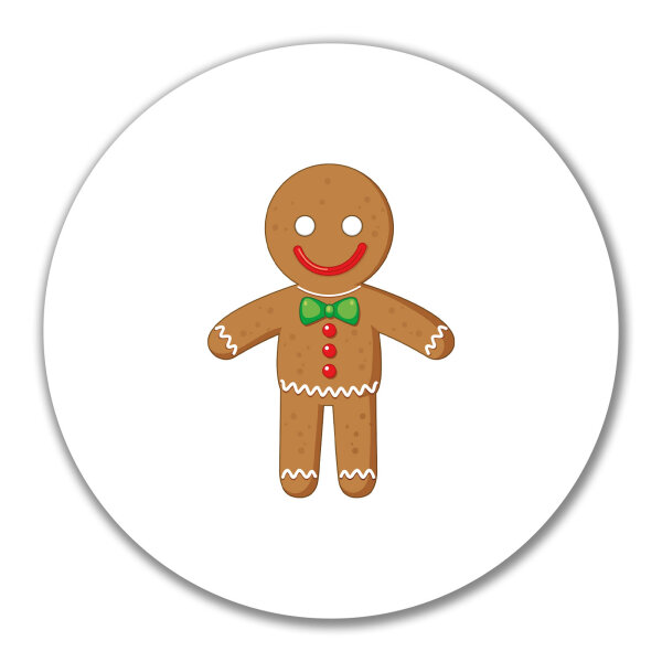 Aufkleber Lebkuchenmann Lebkuchenfigur 10cm Sticker