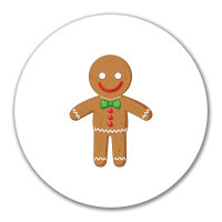 Aufkleber Lebkuchenmann Lebkuchenfigur 10cm Sticker