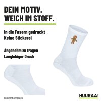 Unisex Socken Lebkuchenmann Lebkuchenfigur Baumwolle