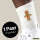 Socken Lebkuchenmann Lebkuchenfigur Größe 37/46 White Motiv Tennissocken
