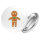 Button Lebkuchenmann Lebkuchenfigur Anstecker