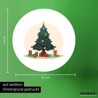 Aufkleber Weihnachtsbaum Tannenbaum 10cm Sticker