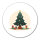 Aufkleber Weihnachtsbaum Tannenbaum 10cm Sticker