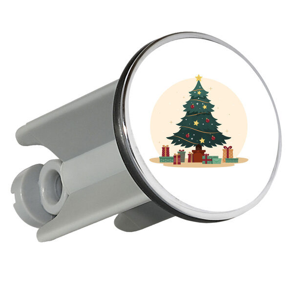 Waschbeckenstöpsel Weihnachtsbaum Tannenbaum 4cm Abflussstopfen